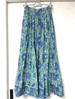 インド綿 ブロックプリント スカート
