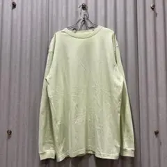 新品未使用UnitedAthleユナイテッドアスレミルキーライム無地ロンT XL