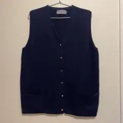ballantyne cashmere バランタイン　カシミヤ　ベスト　ネイビー