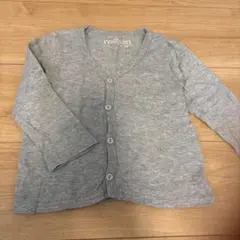 オーガニックコットン カーディガン グレー