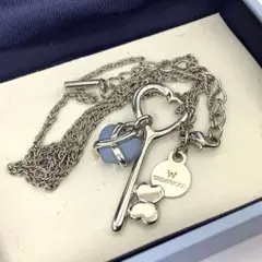 レア!ウェッジウッド ネックレス アクセサリー キー ハート ブルー
