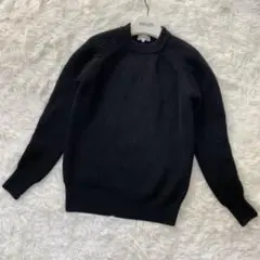 ハイク hyke ケーブル ニット セーター ウール ブラック M