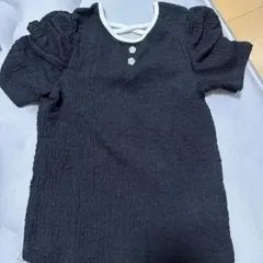 apres les cours パフスリーブトップス 110cm 黒