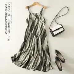 超人気商品 配色 サロペット オーバーオール ワイドパンツ V字襟 縞模様