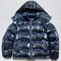 TRAPSTAR トラップスター エナメルダウンジャケット ブラック 光沢