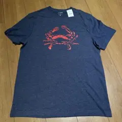 J.CREW カニプリント Tシャツ Mサイズ ネイビー