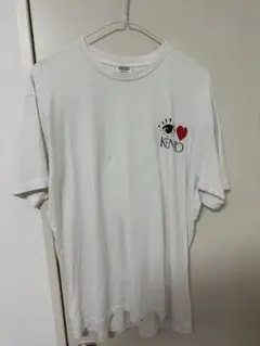 KENO ハートプリント Tシャツ ホワイト