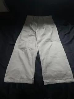 Jun red White WIDE denim