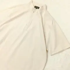 allegri アレグリ ハーフジップカットソー ポロシャツ ベージュ系 46