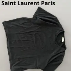 Saint Laurent Paris サンローラン　Tシャツ　メンズ　ロゴ刺繍