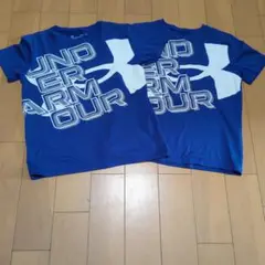 UNDER ARMOUR ロゴプリント Tシャツ 青