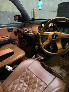 NARDI GARA4 ウッドHKBミラジーノ用ハンドルボス付き