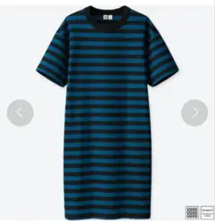 UNIQLOボーダークルーネックＴワンピース（半袖）
