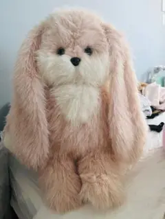海外ウサギ型ぬいぐるみ 約60cm ピンク