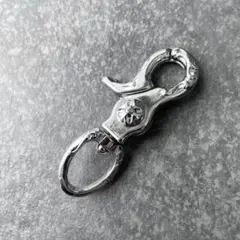 シルバークロスキーリング　キーチェーンアクセサリーNo2