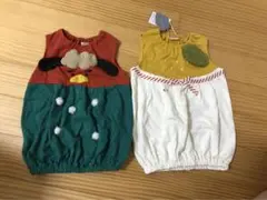 【新品有】双子コーデ　バースデイ　フタフタ　ベビー服 95cm 2点セット　鏡餅