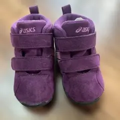 ASICS パープル スニーカー ベルクロ