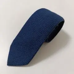 ステファノビジ ソリッドタイ ネクタイ ネイビー系 Italy製 美品