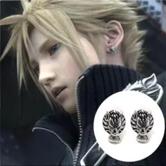ピアス ウルフ クラウド FF7 ペア シルバー 両耳セット 人気　ゲーム