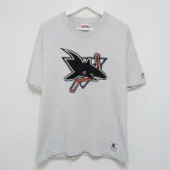 L 90s サンノゼ シャークス Sharks Tシャツ NHL USA製