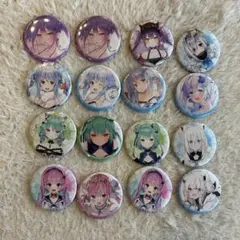 Vtuberキャラクター缶バッジ16個セット ホロライブ
