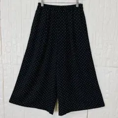 【美品】シネマクラブ　大人可愛い♪ドット柄キュロットパンツ【865】
