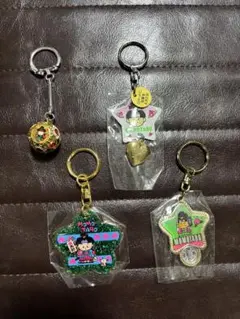 岡山限定 桃太郎キーホルダー 4点セット／ご当地キャラ／未使用タグ付き