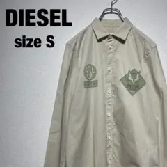 ⭐︎希少デザイン⭐︎DIESEL コットンシャツ ワッペン オオカミ size S