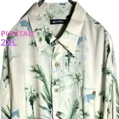 海外輸入 古着 PURITAN ピューリタン 柄シャツ 2XL