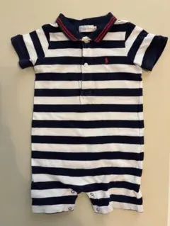 Ralph Lauren ストライプロンパース 12M 80cm