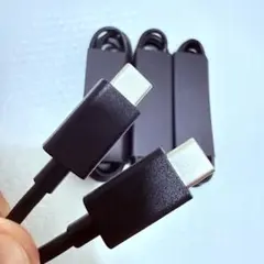 USB-C to USB-C 充電ケーブル ブラック（約1m）x3