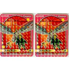 新品★ポケモン【ファイアロー】ポケモンカレー★キラキラシール【26】2点セット②