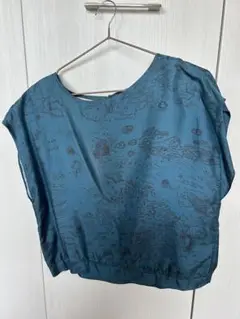 美品＊希少 LA PRESTIC OUISTON シルク切替　シャツ　ストライプ 美品】希少 LA PRESTIC OUISTON シルク100%シャツ 切替