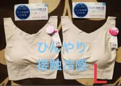 ▲④〈2枚〉グンゼキレイラボ　ハーフトップ　L ノーブルセピアKL7255N