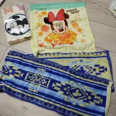 ミニーマウス タオル 3枚セット