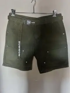 SUMMON アーミーグリーン デニムショートパンツ（完売品）