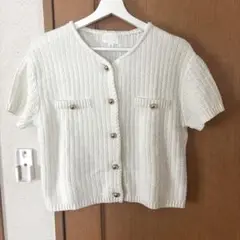 H&M ストラクチャードニットカーディガン　L