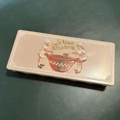 美品 お菓子のミカタ ハッピーツインズ 缶 エンボス加工 空缶