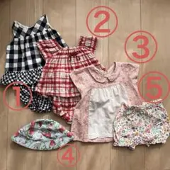 ベビー服セット 70 女の子　夏