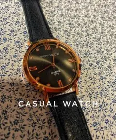 新品☆レディースアナログ腕時計☆ ブラック × ゴールド ☆
