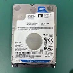 WD Blue 1TB WD10SPZX 内蔵ハードディスクドライブ