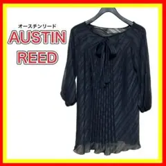 ✨S相当✨AUSTINREED オースチンリード リボン ブラウス 長袖 透け感