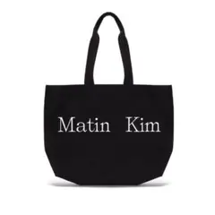 MATIN KIM MATIN LOGO ECOBAG IN BLACK