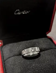 カルティエ Cartier ミニラブ #50リング フル ダイヤ K18 WG