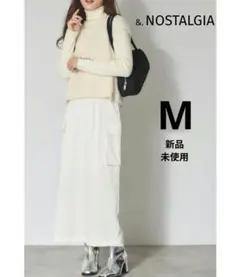【新品】&. NOSTALGIA サテンカーゴスカート