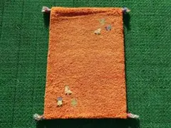 61×42cm　ギャッベ　ペルシャ絨毯　手織り