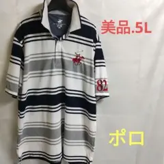 BEVERLY HILLS POLO CLUB ポロシャツ 5L 大きめ メンズ