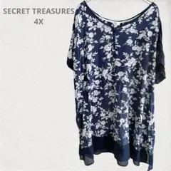 SECRET TREASURES 花柄チュニック 4X