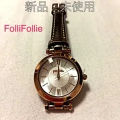 新品未使用 フォリフォリ レザーベルト 腕時計