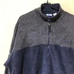 アメリカ 古着 フリースジャケット リーボック ハーフジップ L